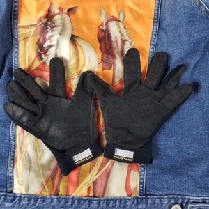 G11 Black Equestrian Gloves USED